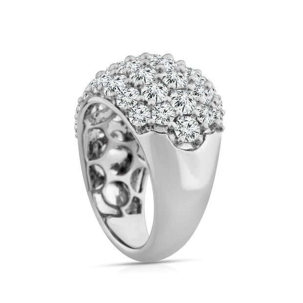 4.70ct Lab Grown Fashion Diamond Ring in 18K White Gold