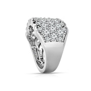 3.00ct Lab Grown Fashion Diamond Ring in 18K White Gold