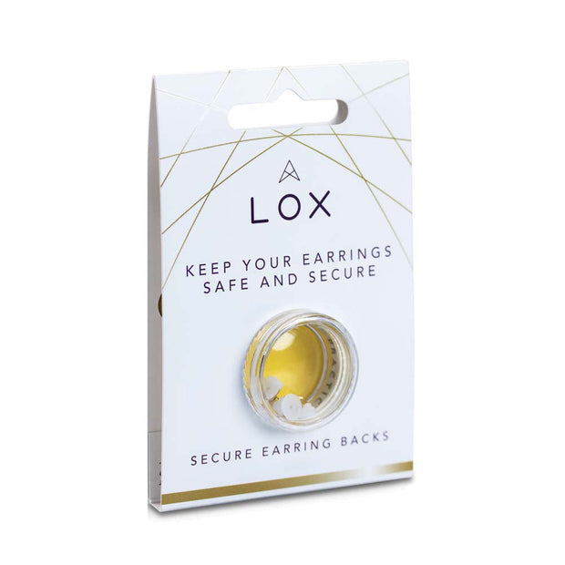 LOX Gold Earrings Backs - Secure, Locking and Lifting