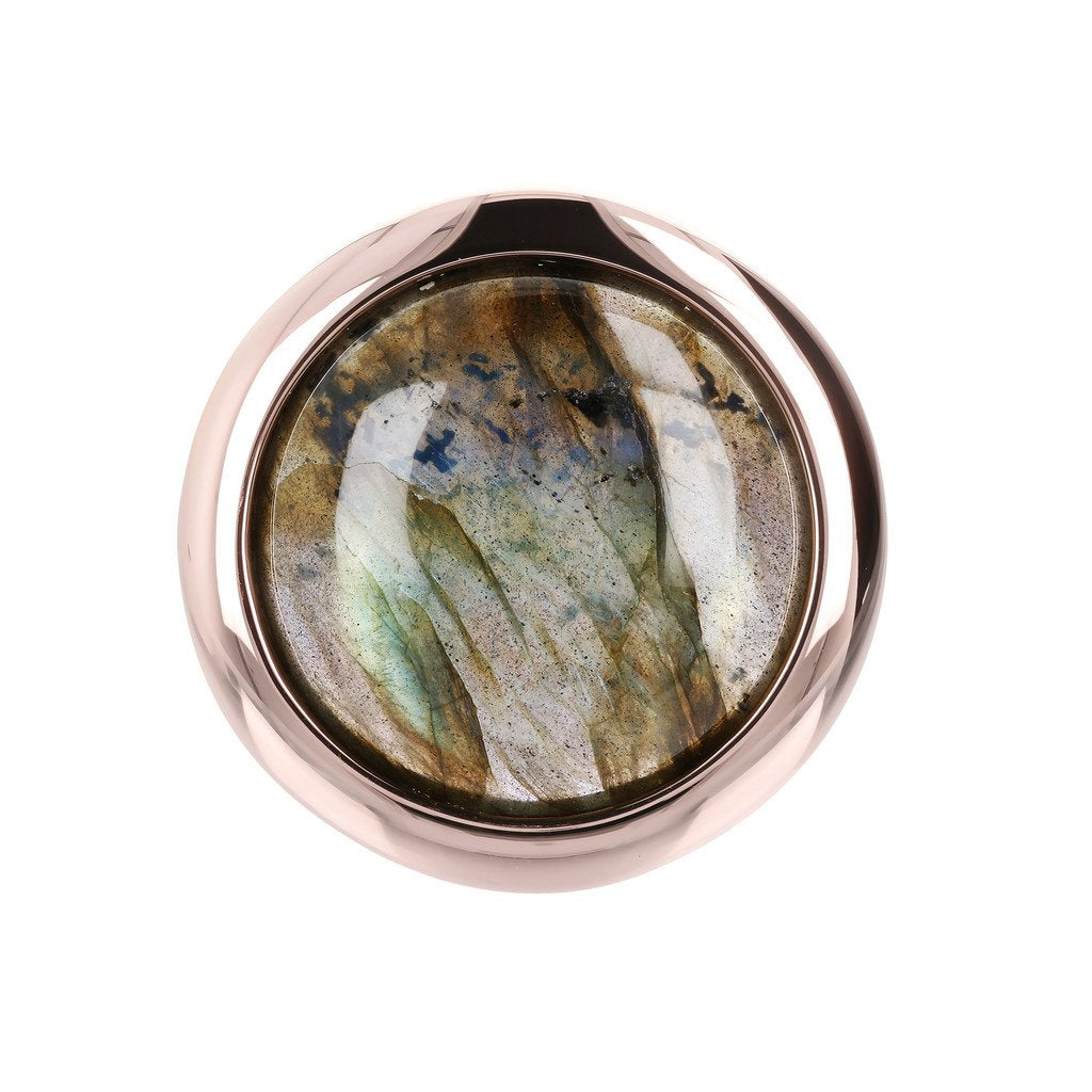Bronzallure Labradorite Bezel Set Ring