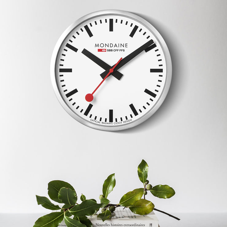 Mondaine Official Swiss Railways Wifi stop2go Wall Clock 25cm
