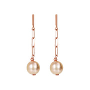 Bronzallure Maxima Pastel Pearls and Chain Earrings