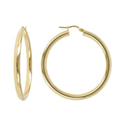Bronzallure Medium Purezza Golden Hoop Earrings