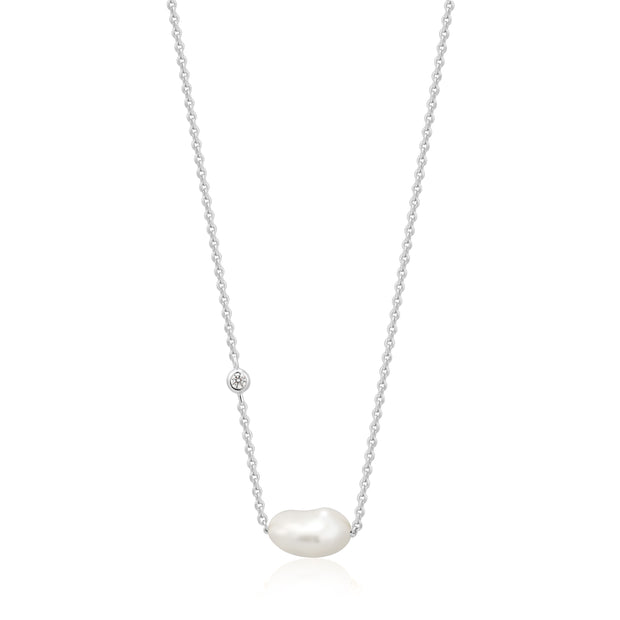 Ania Haie Pearl Necklace Silver