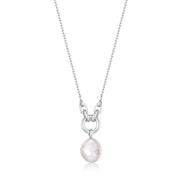 Ania Haie Silver Pearl Sparkle Pendant Necklace | The Jewellery Boutique