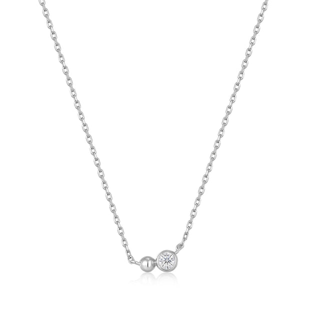 Silver Sparkle Pendant Necklace | The Jewellery Boutique