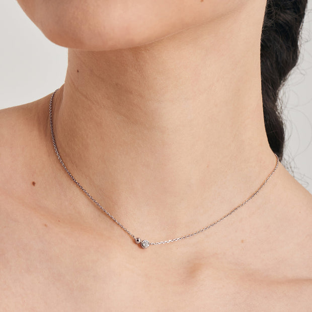 Silver Sparkle Pendant Necklace | The Jewellery Boutique
