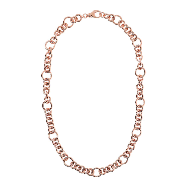 Bronzallure Necklace with Rolò Chain and Rings