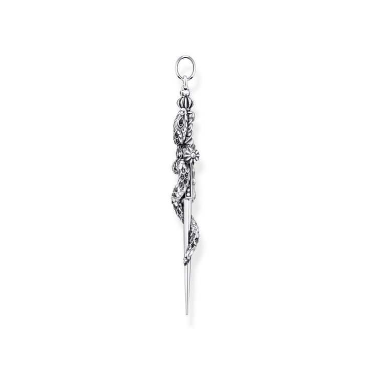 Pendant Blackened Sword with Snake | The Jewellery Boutique