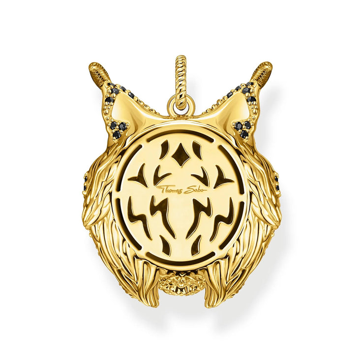 Lynx Head Gold Pendant | The Jewellery Boutique
