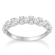 Diamond Ring with 0.75ct Diamonds in 9K White Gold