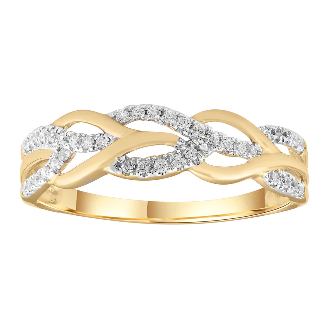 Ring with 0.15ct Diamond in 9K Yellow Gold