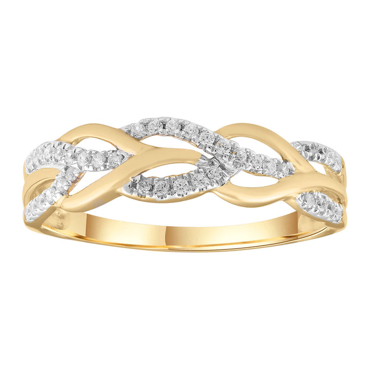 Ring with 0.15ct Diamond in 9K Yellow Gold