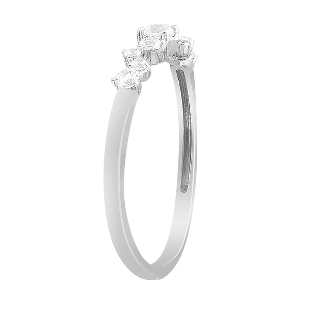 Diamond Ring with 0.25ct Diamonds in 9K White Gold