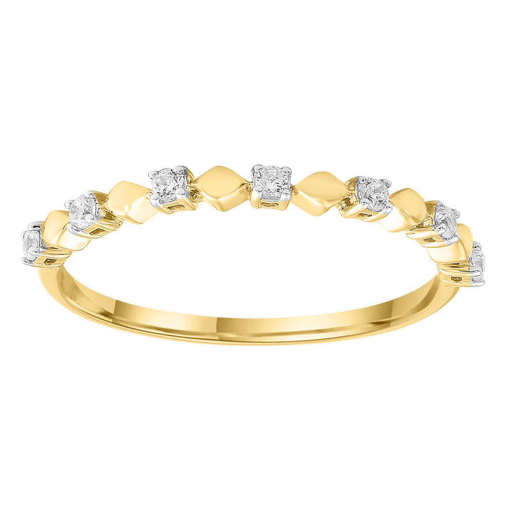 Ring with 0.10ct Diamond in 9K Yellow Gold