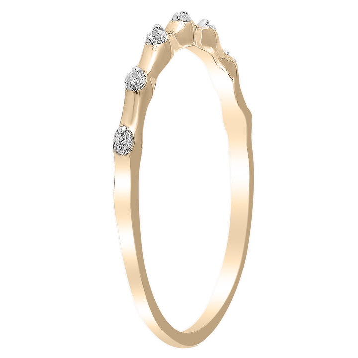 Ring with 0.05ct Diamond in 9K Yellow Gold