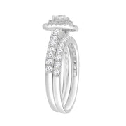 Diamond Ring with 1.00ct Diamonds in 9K White Gold