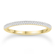 Diamond Ring with 0.08ct Diamonds in 9K Yellow Gold