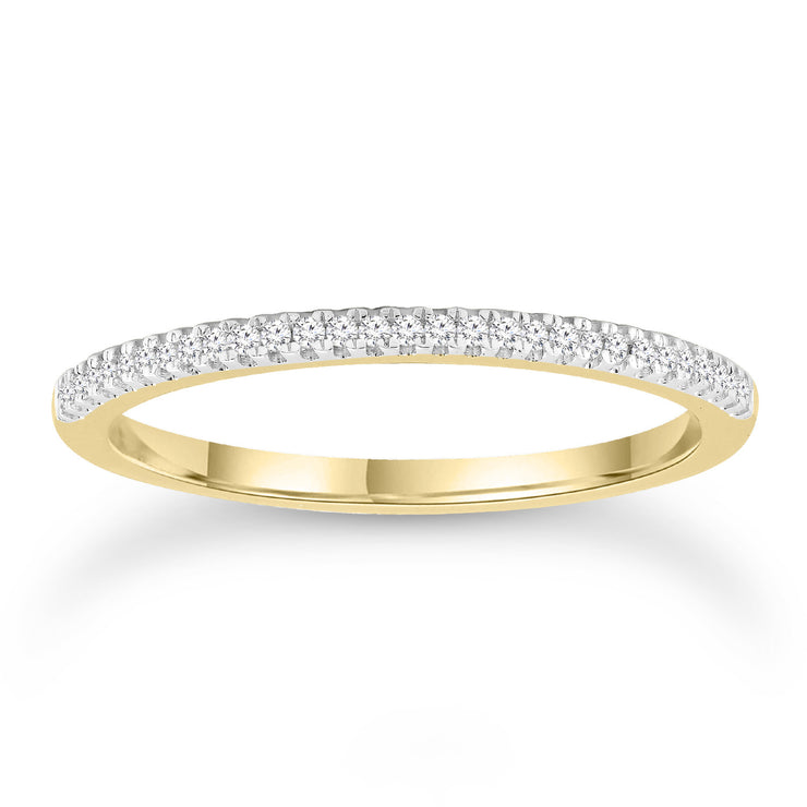 Diamond Ring with 0.08ct Diamonds in 9K Yellow Gold