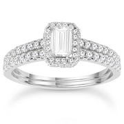 Diamond Ring with 1.00ct Diamonds in 18K White Gold