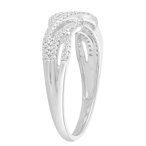 Diamond Ring with 0.20ct Diamonds in 9K White Gold