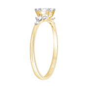 Diamond Ring with 0.20ct Diamonds in 9K Yellow Gold