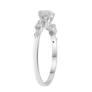 Diamond Ring with 0.50ct Diamonds in 9K White Gold