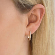Diamond Huggie Earrings with 0.25ct Diamonds in 9K Yellow Gold - RJO9YHUG25GH