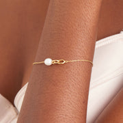Ania Haie Gold Pearl Link Chain Bracelet | The Jewellery Boutique