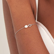 Ania Haie Silver Pearl Link Chain Bracelet | The Jewellery Boutique