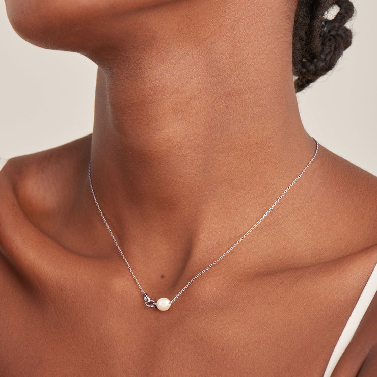 Ania Haie Silver Pearl Link Chain Necklace | The Jewellery Boutique