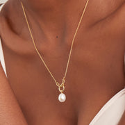 Ania Haie Gold Pearl Sparkle Pendant Necklace | The Jewellery Boutique