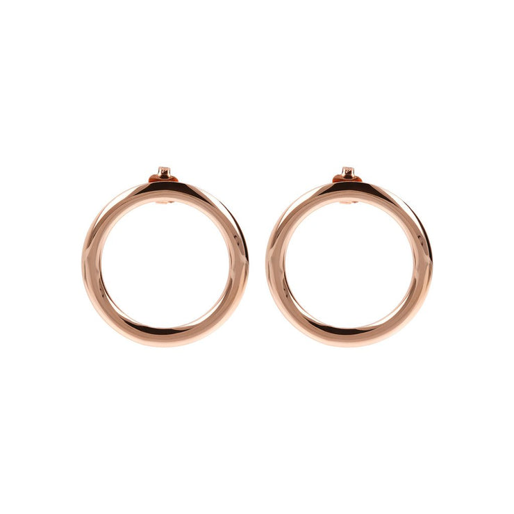 Bronzallure Small Circle Earrings Golden Ros&egrave;