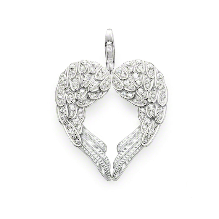 Charm Pendant Winged Heart Medium | The Jewellery Boutique