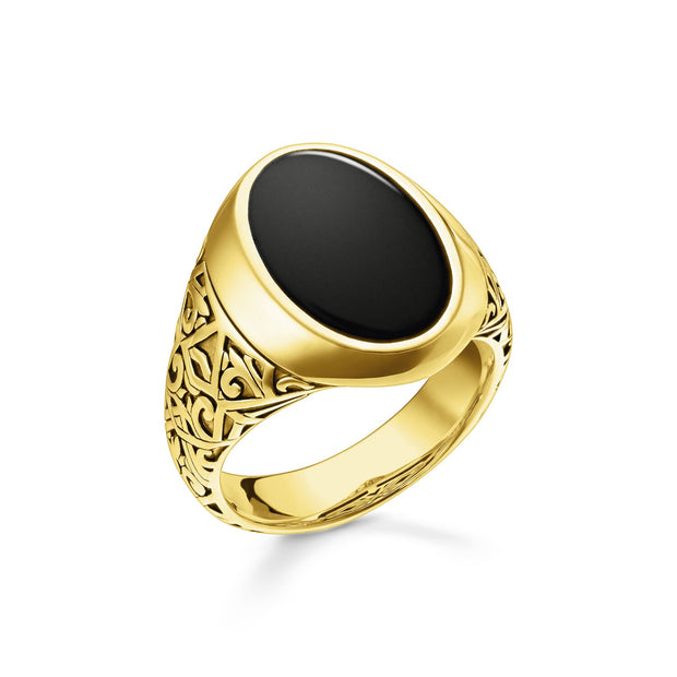 Thomas Sabo Ring Black Gold 