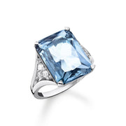Heritage Aqua Silver Ring | The Jewellery Boutique