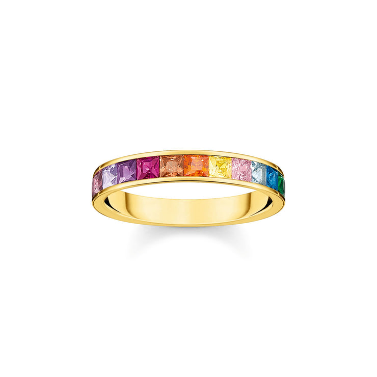 Ring Colourful Stones Gold | The Jewellery Boutique