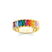 Ring Colourful Stones Gold | The Jewellery Boutique