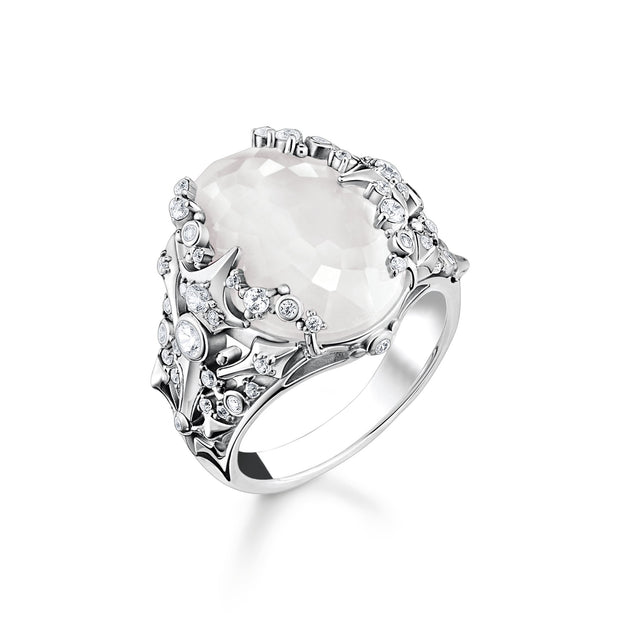 Ring milky quartz silver | The Jewellery Boutique