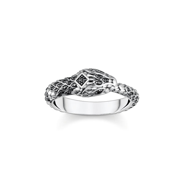 Ring Blackened Snake | The Jewellery Boutique