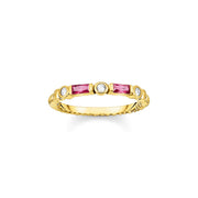 Red And Gold Band Ring | The Jewellery Boutique