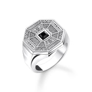 Silver Octagon Signet Ring | The Jewellery Boutique