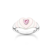 Pink Heart Ring Silver | The Jewellery Boutique