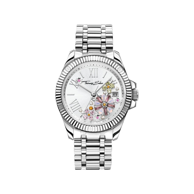Thomas Sabo Women's watch flowers from pastel coloured stones