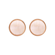 Bronzallure Stone Disc Lobe Earrings