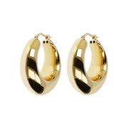 Bronzallure Golden Domed Hoop Earrings