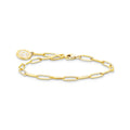 Charm bracelet with cold enamel gold plated | The Jewellery Boutique