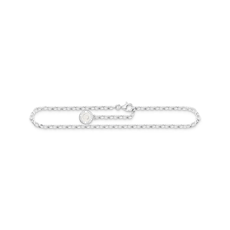 Charm anklet cold enamel silver | The Jewellery Boutique