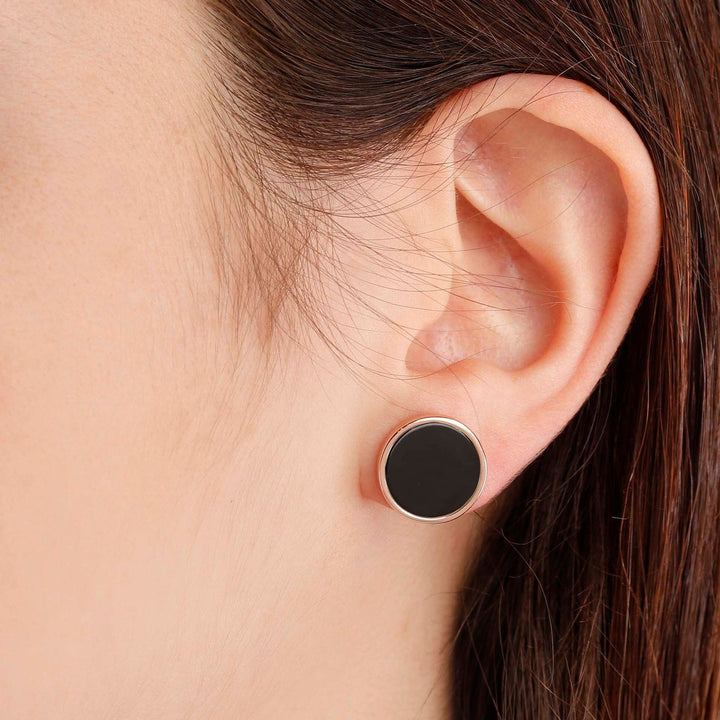 Bronzallure Gemstone Button Earrings