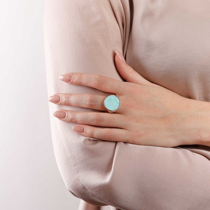 Bronzallure Natural Stone Chevalier Ring